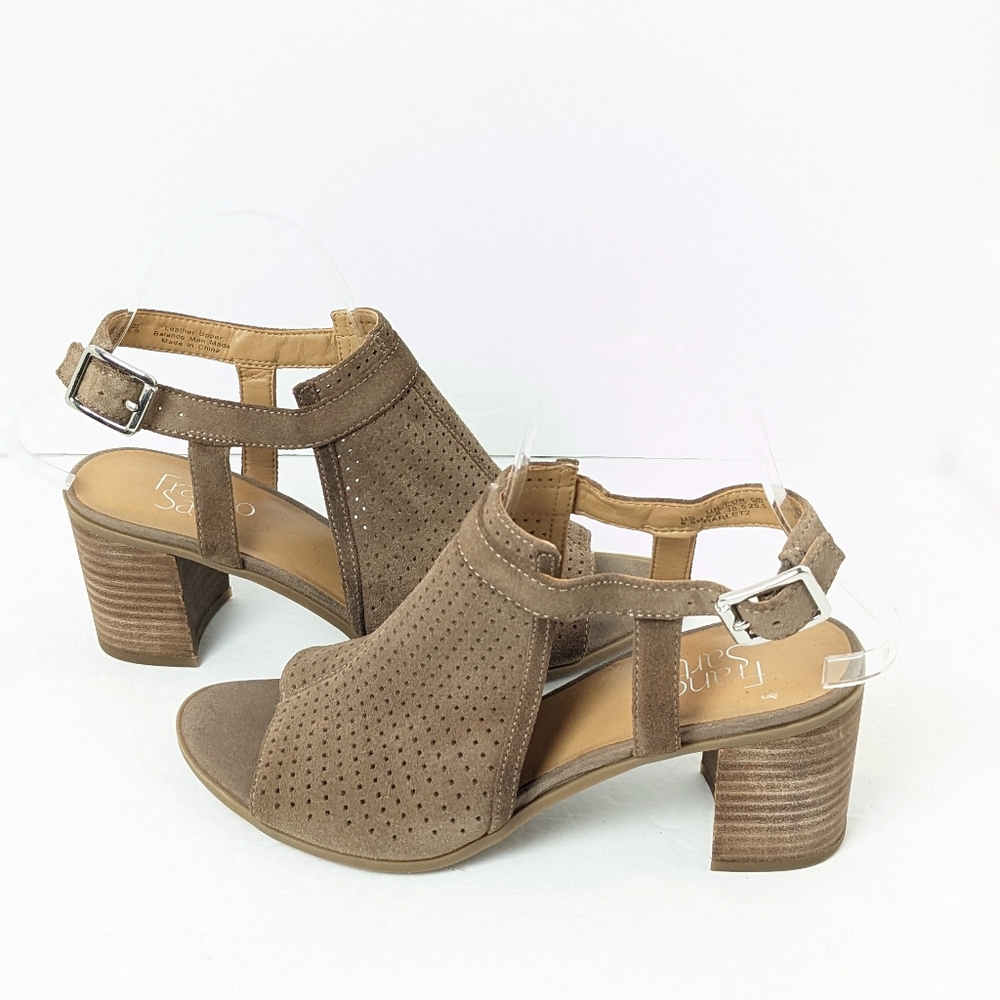 Franco Sarto Suede Harlet Sandals